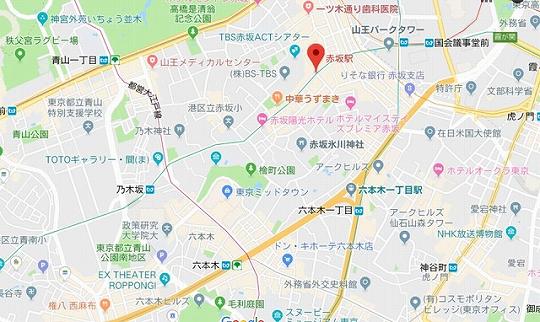 赤坂と六本木も、隣同士